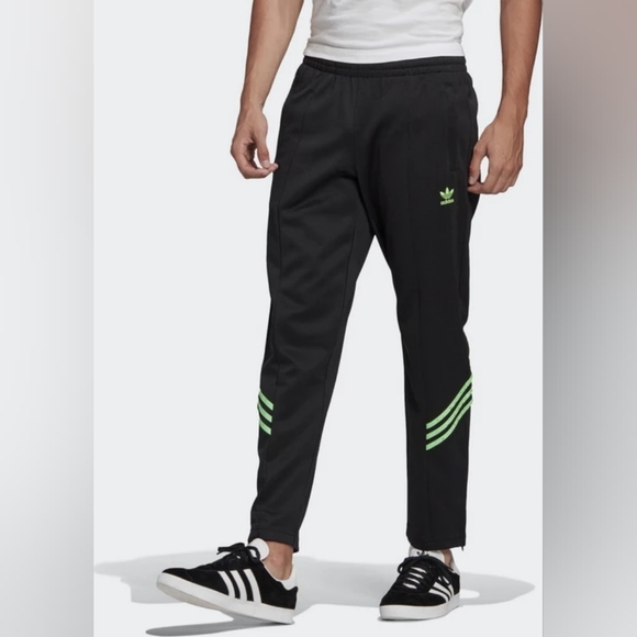 ADIDAS x SWAROVSKI NEON GREEN TRACK PANT. Men's size M. NWOT. - Picture 1 of 3